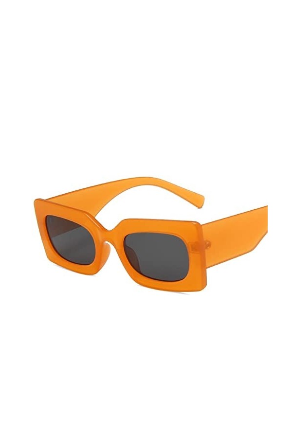 Lunettes de soleil UV400 à monture carrée, for vacances, plage, plein air, for hommes et femmes, tendance, cadeau Color : E,