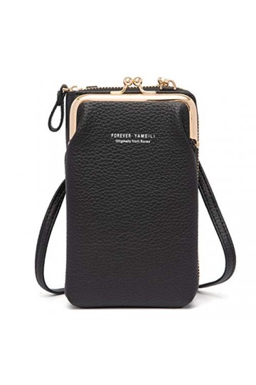 FANDARE Petits Sacs pour Téléphone Sac Bandoulière Sac à Main Femme Portefeuille avec des Fentes Pochette pour Carte de crédi