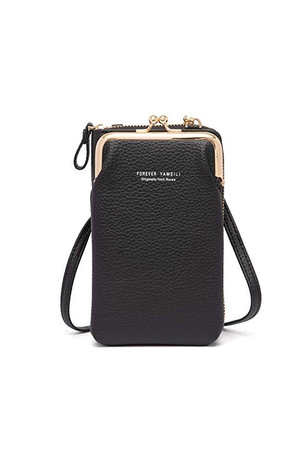 FANDARE Petits Sacs pour Téléphone Sac Bandoulière Sac à Main Femme Portefeuille avec des Fentes Pochette pour Carte de crédi