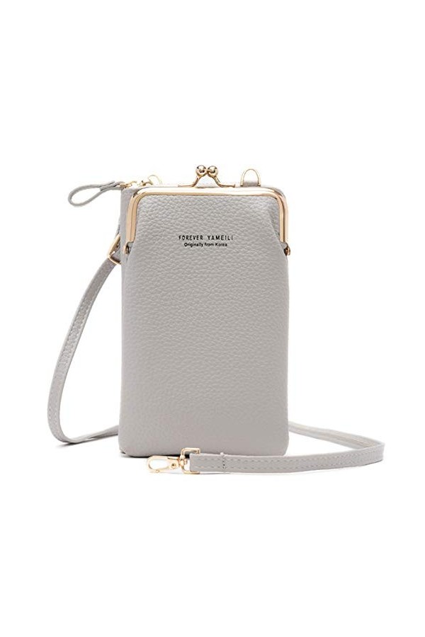 FANDARE Petits Sacs pour Téléphone Sac Bandoulière Sac à Main Femme Portefeuille avec des Fentes Pochette pour Carte de crédi