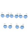 GALPADA 5 Paires Verres à La Fraise Lunettes De Soleil Tendance Pour Femmes Lunettes De Fraise Lunettes De Soleil De Mode Pou