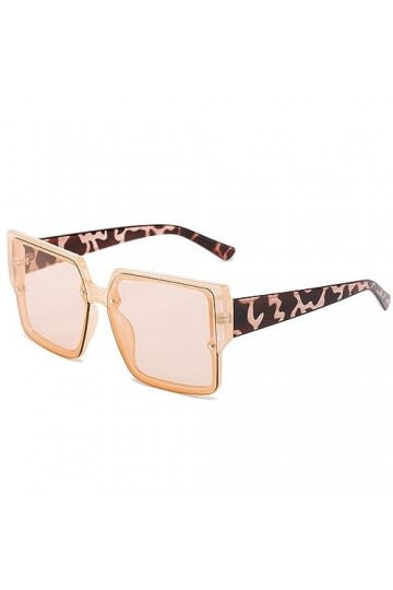 MUTYNE Lunettes de soleil carrées pour femmes Vintage surdimensionnées Lunettes de soleil UV400 Big Frames Jelly Colored Eyew