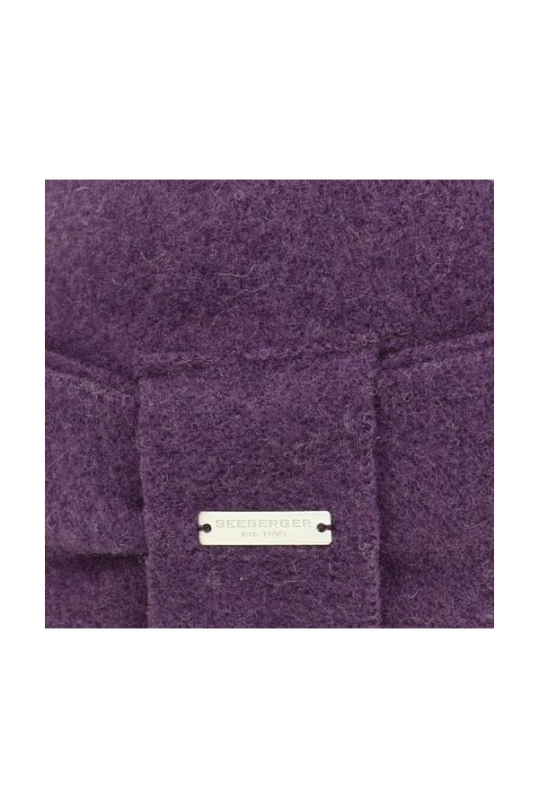 Seeberger Litika Bonnet en laine cuite pour femme dhiver, Garnet 76, 55-58