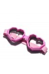 No Name Ltd Lunettes de ski en forme de cœur pour snowboard/festival Lolita rose Barbie 