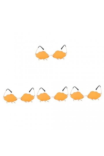 ABOOFAN 4 Paires De Lunettes De Soleil Nuage Lunettes Sans Cadre Lunettes De Soleil Œil De Chat Lunettes De Soleil Rave Lunet