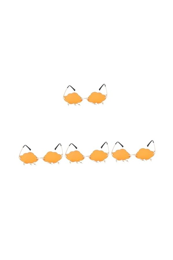 ABOOFAN 4 Paires De Lunettes De Soleil Nuage Lunettes Sans Cadre Lunettes De Soleil Œil De Chat Lunettes De Soleil Rave Lunet