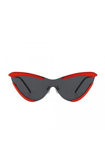 YIERJIU Lunettes Marque de Mode Lunettes de Soleil à Verres rayés Femmes Lunettes de Soleil à œil de Chat de Dames Marque Des