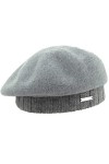 Seeberger Bonnet Basque à bord en tricot pour femme - Gris - Taille Unique