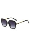 HCHES Femmes Hommes Lunettes de Soleil Vintage Rétro Carré Mâle Femme Voiture Conduite Lunettes dété UV400 Lunettes Lunettes