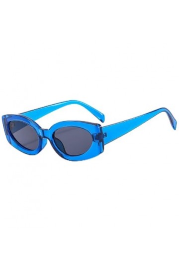 EkeNoz Lunettes de soleil à monture ovale for hommes et femmes, style Hip-hop, plage, plein air, tendance, Shopping, UV400, c