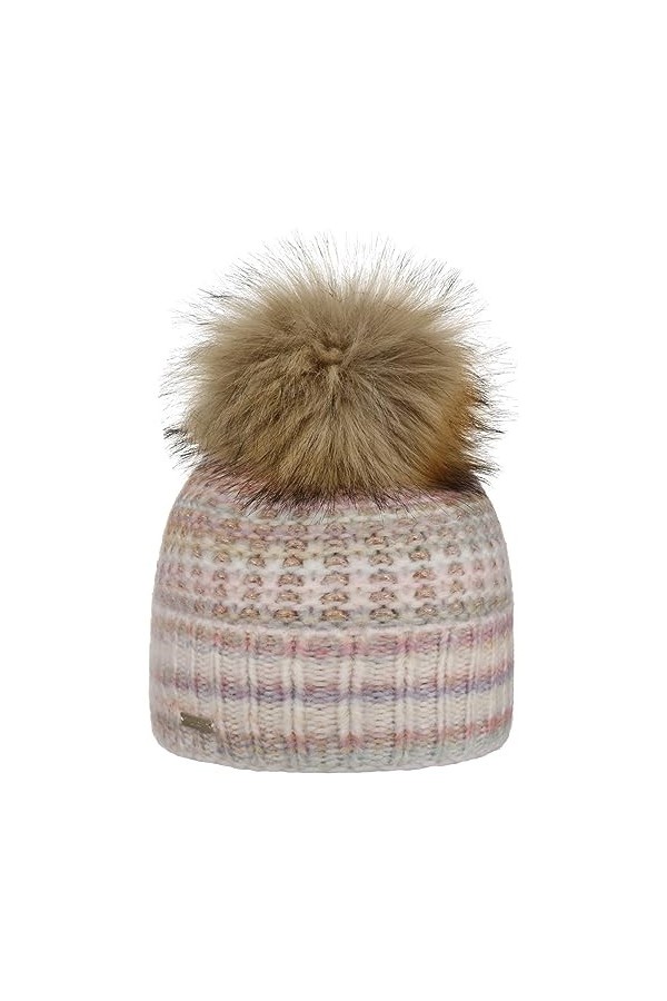 Seeberger Bonnet à Pompon Pandina Bonnet Beanie Bonnet pour lhiver Taille Unique - Rose