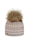 Seeberger Bonnet à Pompon Pandina Bonnet Beanie Bonnet pour lhiver Taille Unique - Rose 