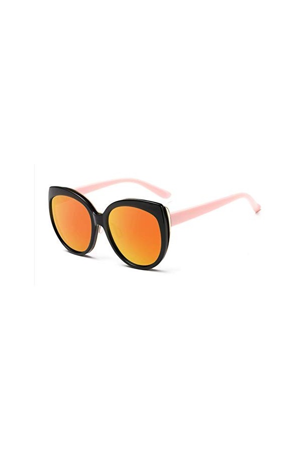 YIERJIU Lunettes Lunettes de Soleil Yeux de Chat pour Femmes Lunettes de Chat Mignonnes Lunettes de Soleil à Monture Bicolore