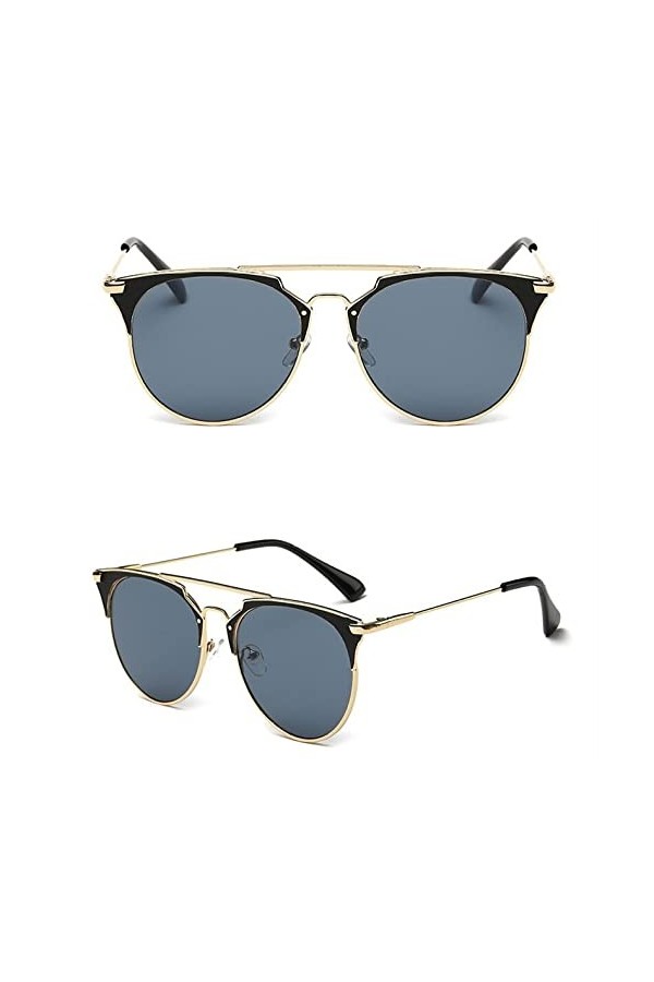 HPIRME Lunettes de soleil rétro Vintage femmes lunettes de soleil œil de chat hommes lunettes, 6, taille unique