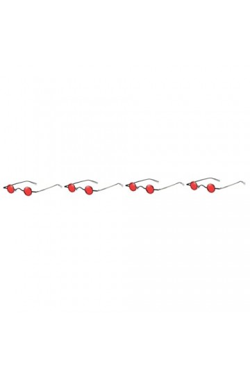 Adorainbow 4 Pièces DÉté Cosplay Polarisée Mens Costume Unisexe Punk Gothique Soleil Fournitures Rock Plage Lunettes Rétro S