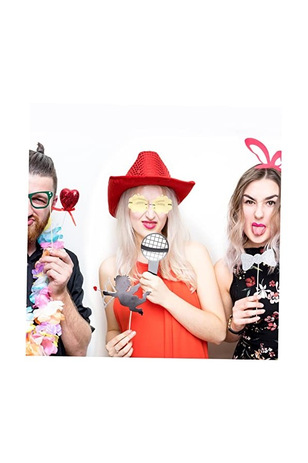 TENDYCOCO 3 Paires De Lunettes De Soleil Lunettes Pour Le Bal Costume Lunettes Lunettes Hawaïennes Rétro Nuage Sans Monture L