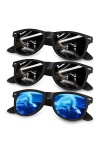 Sunier Lunettes de Soleil Polarisées pour Homme Femme,Rétro Classique Lunettes de Conduite Anti-UV Lunettes de Soleil 3 Paire
