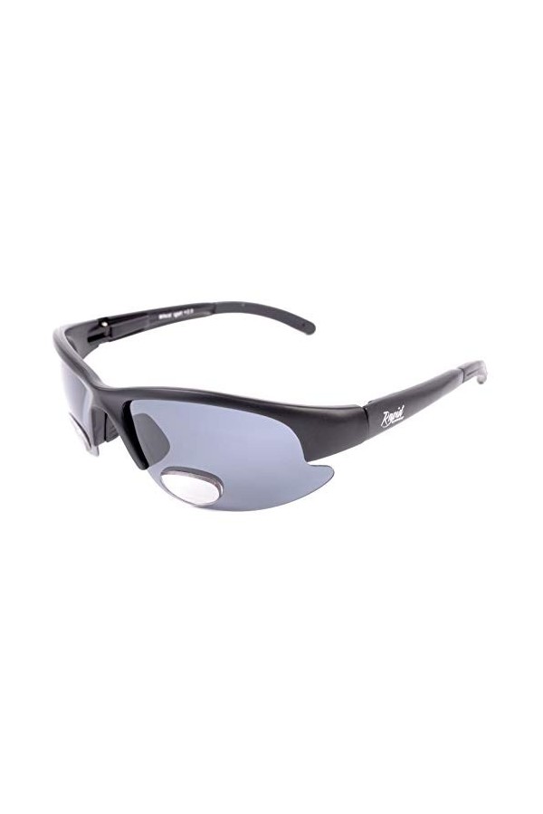 Rapid Eyewear hommes et femmes lunettes de soleil polarisées bifocales + 2.50. Lunette avec segment de lecture pour sport, co