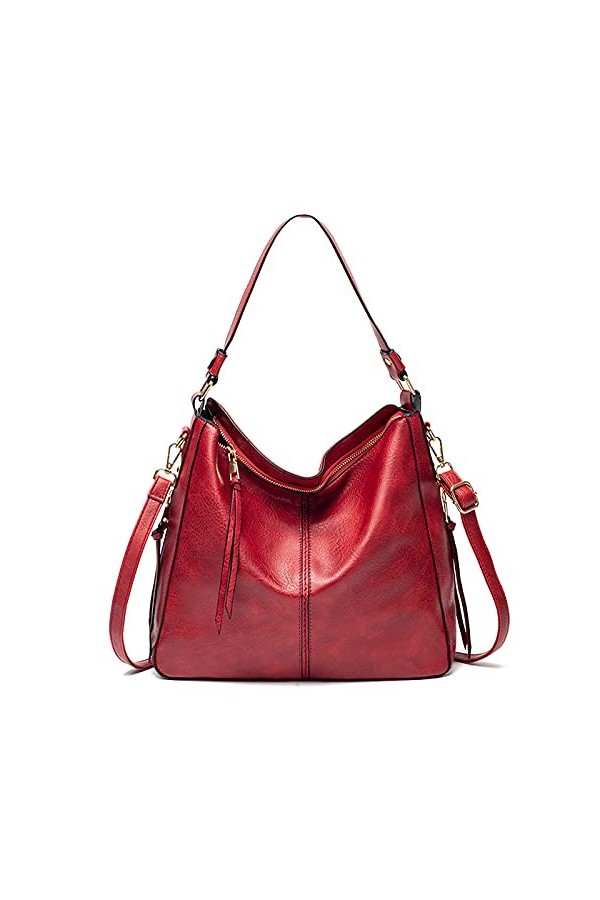 FANDARE Femmes Sac à Main Sac à Bandouliere Sac portés Main en PU Cuir Fille Sac Dépaule Sac Fourre Grand Sacoche Sacs de Pl