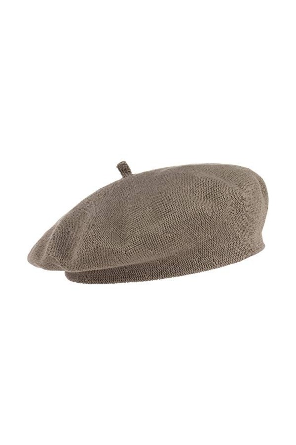 Lipodo Beret Basque Biskaya en Coton Taille Unique - Beige 
