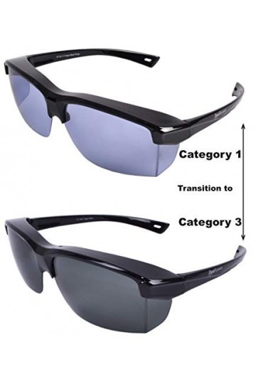 Rapid Eyewear Surlunettes de soleil photochromique pour hommes et femmes. Lunettes de soleil qui sadaptent sur, avec des ver