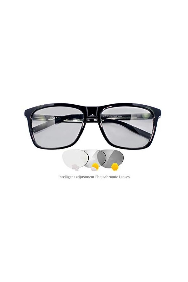 rainbow safety Lunettes de Soleil Photochromiques Polarisees Homme RWNP6