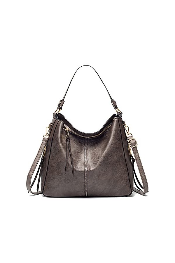 FANDARE Femmes Sac à Main Sac à Bandouliere Sac portés Main en PU Cuir Fille Sac Dépaule Sac Fourre Grand Sacoche Sacs de Pl