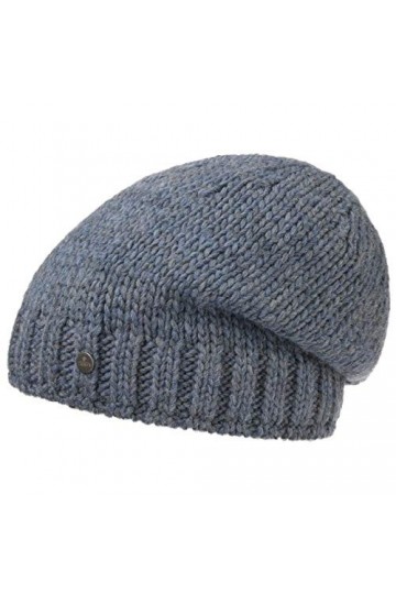 Lierys Bonnet en Tricot Wool-Mix Femme/Homme - Made in Germany pour lhiver Laine Femme avec Doublure, Oversize, Oversize Aut