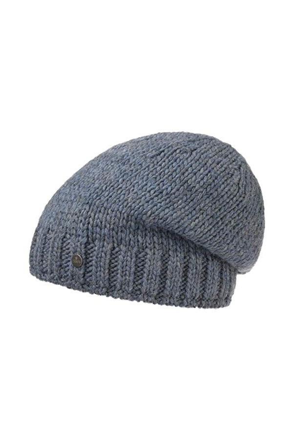 Lierys Bonnet en Tricot Wool-Mix Femme/Homme - Made in Germany pour lhiver Laine Femme avec Doublure, Oversize, Oversize Aut