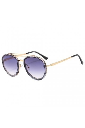 HCHES Lunettes de Soleil Femmes Hommes Lunettes de Soleil pour Femme Vintage Lady dégradé Nuances UV400, encre, Taille Unique