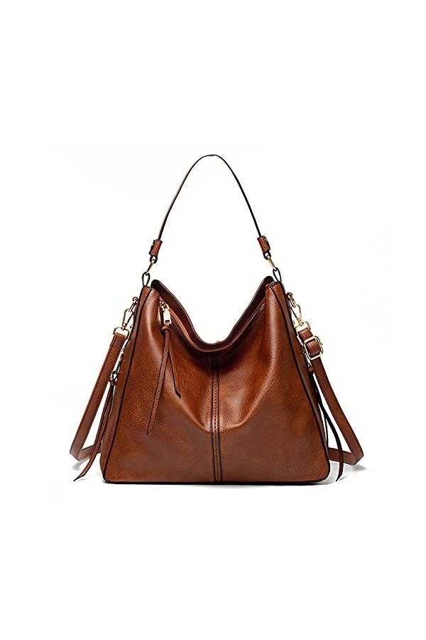 FANDARE Femmes Sac à Main Sac à Bandouliere Sac portés Main en PU Cuir Fille Sac Dépaule Sac Fourre Grand Sacoche Sacs de Pl