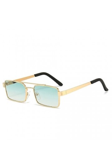 HCHES Lunettes de Soleil Rétro Femmes Lunettes Dégradées en Métal Lunettes de Soleil Vintage Creuses Hommes Nuances Mâle, Ver