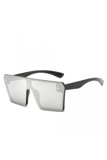 HCHES Lunettes de Soleil Carrées Oversize Femmes Rétro Dégradé Lunettes de Soleil Hommes Bleu Grand Cadre Vintage Lunettes UV