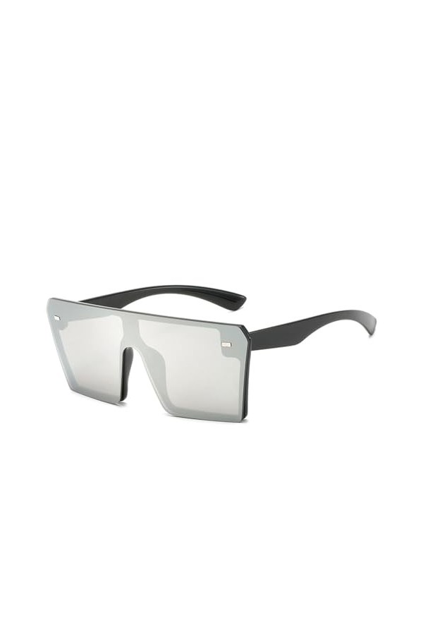 HCHES Lunettes de Soleil Carrées Oversize Femmes Rétro Dégradé Lunettes de Soleil Hommes Bleu Grand Cadre Vintage Lunettes UV