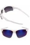 The Athlete Lot de 2 paires de lunettes de soleil bifocales de précision pour homme et femme, noir/bleu, Medium