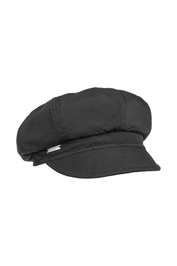 Seeberger Casquette Gavroche Rain and Sun pour lhiver DEte Taille Unique - Noir 