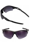 The Athlete Lot de 2 paires de lunettes de soleil bifocales de précision pour homme et femme, noir/bleu, Medium