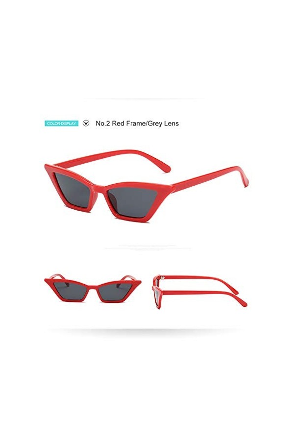 YIERJIU Lunettes New Vintage Black Cat Eye Lunettes de Soleil Femmes Marque De Mode Designer Miroir Petit Cadre Cateye Lunett