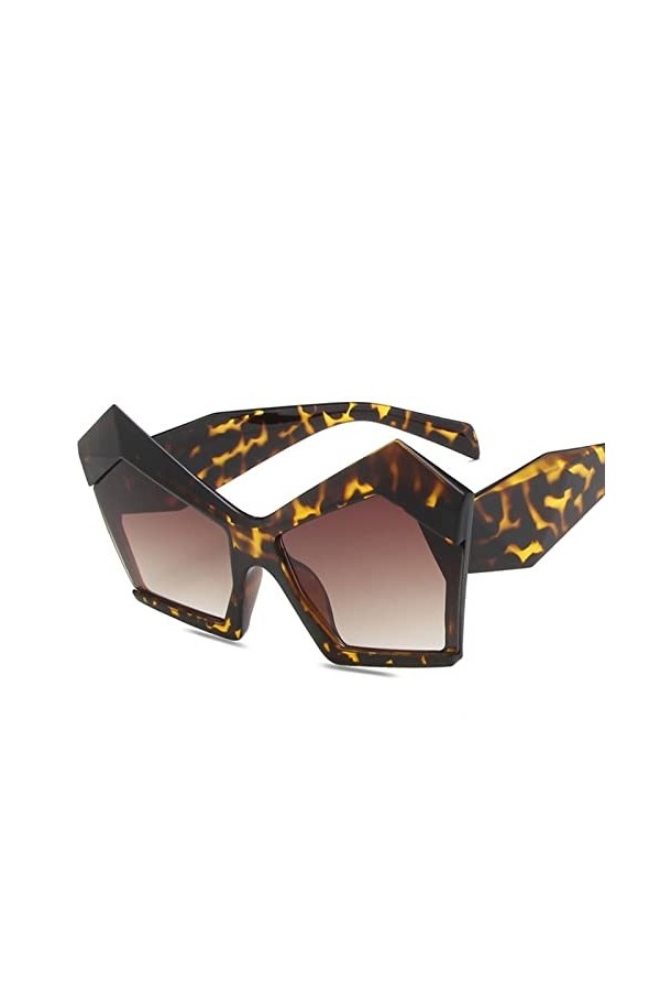 EkeNoz Lunettes de soleil œil de chat à grande monture for hommes et femmes, lunettes de soleil de vacances en plein air, UV4