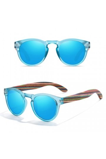 KCOWYIOP Lunettes de soleil Femme Bois Vintage Polarisées Classique 100% Protection UV400 S5092