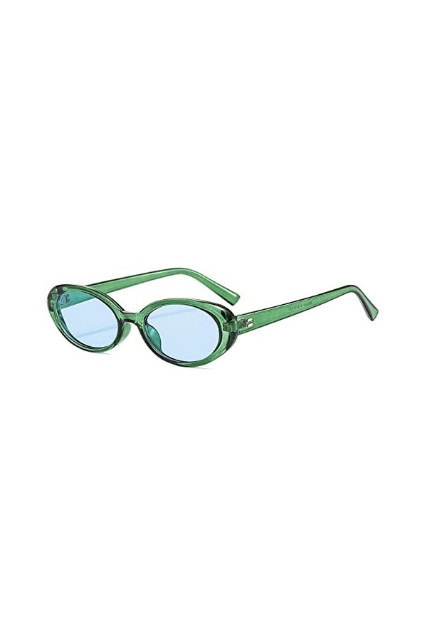 EkeNoz Lunettes de soleil décoratives for hommes et femmes, monture ovale, for vacances en plein air, tendance, Shopping, cad