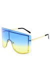 Lunettes de soleil à grande monture for hommes et femmes, for vacances en plein air, conduite, tendance, Shopping, cadeau Co