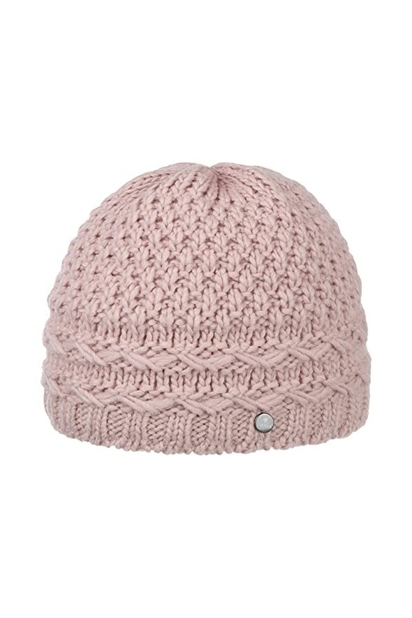 Lierys Bonnet en Tricot Malita Bonnet de Ski Bonnet pour l´Hiver Taille Unique - Rose 