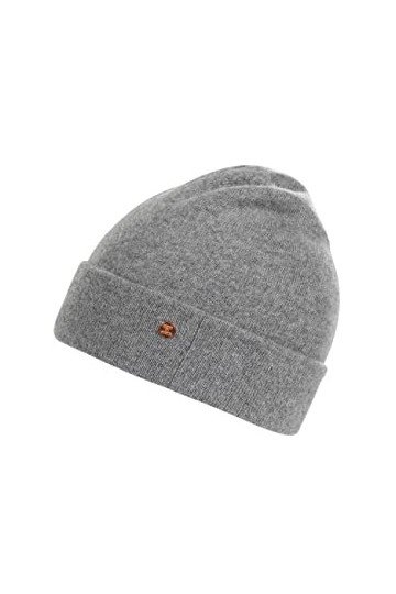 BICKLEY + MITCHELL 2173-01-12-102 Bonnet en Cachemire mérinos pour Femme, Gris mélangé, Taille Unique