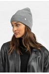BICKLEY + MITCHELL 2173-01-12-102 Bonnet en Cachemire mérinos pour Femme, Gris mélangé, Taille Unique