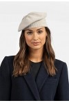 BICKLEY + MITCHELL 2174-01-9-12 Beret pour Femme Cashmere Merino Blend Bonnet, Sable, Taille Unique