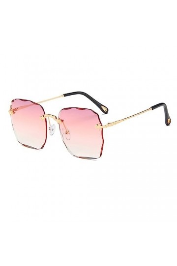 HPIRME Lunettes de soleil sans monture pour femmes Lunettes de soleil carrées Lunettes surdimensionnées pour femmes Lunettes 