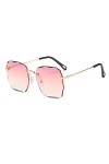 HPIRME Lunettes de soleil sans monture pour femmes Lunettes de soleil carrées Lunettes surdimensionnées pour femmes Lunettes 