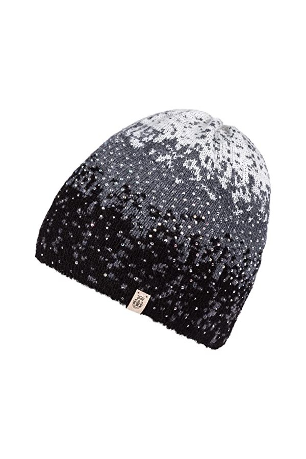 Roeckl Mystic Sky Muetze Chapeau dhiver, Multi Grey, Taille Unique Femme