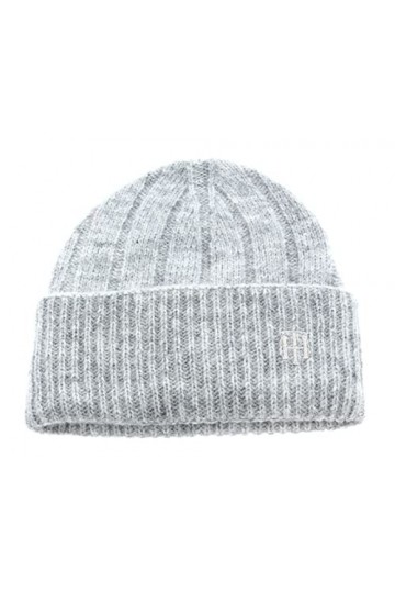 Tommy Hilfiger TH Timeless Hat Knitted Hat Gris clair, Gris clair., taille unique
